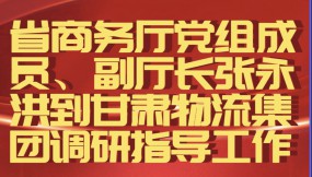  省商務(wù)廳黨組成員、副廳長(zhǎng)張永洪到甘肅物流集團(tuán)調(diào)研指導(dǎo)工作